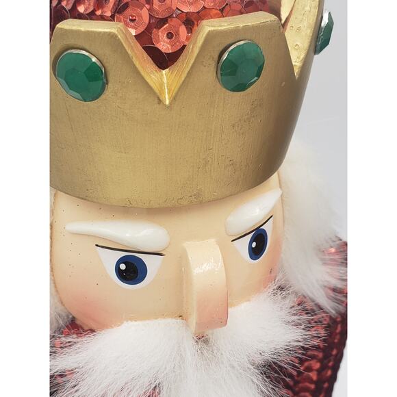 Nutcracker Set of 3 King With Cape, Drummer, Jeweled and Bedazzled Nutcrackers - Picture 8 of 15